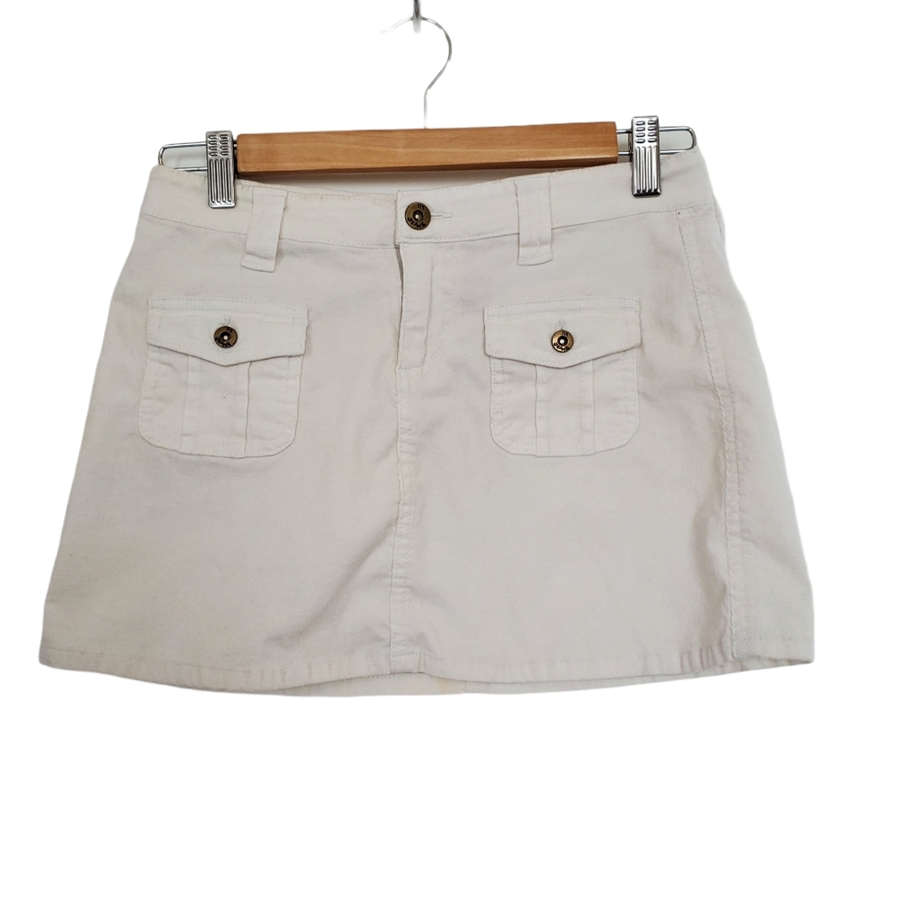 Lit Jeans Off White Mini Skirt Size 3